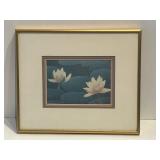J Michael Galleries Framed Lotus Print - 12 1/2 x 10 1/2 in