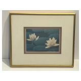 J Michael Galleries Framed Lotus Print - 12 1/2 x 10 1/2 in