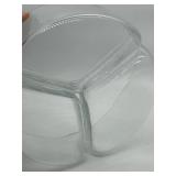 Serving Bowl - Three-Section Clear Glass