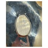 Champagne Colored Metal Dish - Brass or Aluminum Decorative Tray