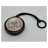 F&B Foster Bailey Guilloche Enamel Sterling Silver Compact