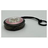 F&B Foster Bailey Guilloche Enamel Sterling Silver Compact