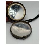 F&B Foster Bailey Guilloche Enamel Sterling Silver Compact