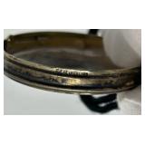 F&B Foster Bailey Guilloche Enamel Sterling Silver Compact