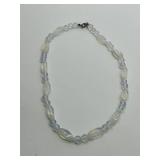Opalite Moonstone Glass Necklace - Opalescent, 18 in