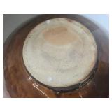 Shigaraki Ceramic Glazed Bowl - Caramel & Brown Texture