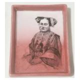 Antique Chinese Hand Painted Tea Tin & Fabienne Jouvin Paris Trinket Tray