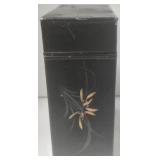 Antique Chinese Hand Painted Tea Tin & Fabienne Jouvin Paris Trinket Tray