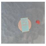 Moire Glaze KYES Metal Blue Tray - 1973 West Germany Child