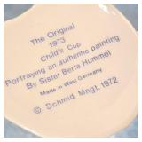 Moire Glaze KYES Metal Blue Tray - 1973 West Germany Child