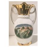 Moire Glaze KYES Metal Blue Tray - 1973 West Germany Child