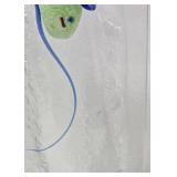 Mid Century Hand Crafted Glass Sculpture Vase