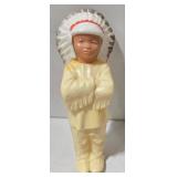 Pair of Totem Pole Figures & Dancers - Native American Souvenir Ak-Sar-Ben Gardens