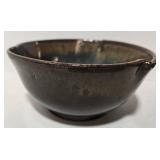 Mid-Century Teak Snack Set - Handmade Ceramic Bowl - Cheryl Thompson Atmospheres Mug