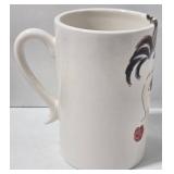 Mid-Century Teak Snack Set - Handmade Ceramic Bowl - Cheryl Thompson Atmospheres Mug