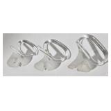 Vintage Art Deco Turtle Dove Vase - Mount Vernon Napkin Rings (Lot of 3) - Chickadee Candle Holder