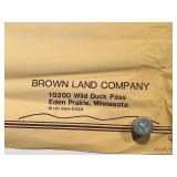 Brown Land Company Indian Mound Blue Prints 22 x 36 in