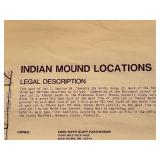 Brown Land Company Indian Mound Blue Prints 22 x 36 in