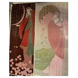 Lilian Shao Art Deco Prints Power Song & The Mist 12 x 28 (Lot of 2) 1978 printing