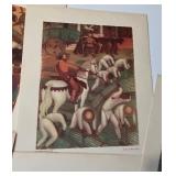 Diego Rivera - 5 Reproductions in Color of Mexican Frescoes - Fischgrund 1946