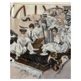 Antique Prints 1908 - The Cotillion (Christy) & A Picnic on the Beach (Fisher) (Lot of 2)