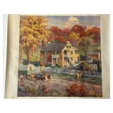 Edward Brewer - 21 x 21 in Autumn Landscape Painting