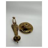 Solid Brass Angel Hood Ornament Trophy Top - 12" Tall