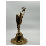 Solid Brass Angel Hood Ornament Trophy Top - 12" Tall