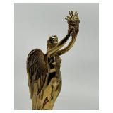 Solid Brass Angel Hood Ornament Trophy Top - 12" Tall