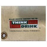 Miller High Life Vintage 1998 Freshwater & Saltwater Game Fish Commercial Vinyl Poster 36 x 65