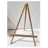 Miniature Wood Art Easels (2) & Polish Souvenir Doll & Hand-Carved Wood Face Collectibles