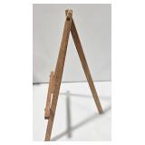 Miniature Wood Art Easels (2) & Polish Souvenir Doll & Hand-Carved Wood Face Collectibles