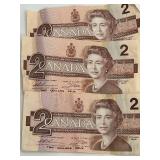 Canada Banknotes & Coins - CAD $24 Total