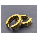 Cartier Inspired Love Hoop Earrings - Gold Plated
