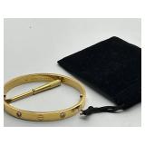 Cartier Inspired Love Bracelet 750 Gold Plated & Screwdriver