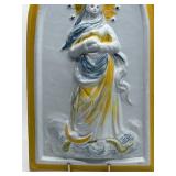 Italian Angela Loffredo Virgin Mary Wall Plaque