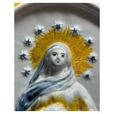 Italian Angela Loffredo Virgin Mary Wall Plaque