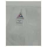 Krosno Deco-Glass Vase - Large Geometrical Etched Design - Made in Poland