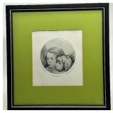 Sisters Etching 12 x 12 in - Signed by Artist (6/100)