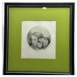 Sisters Etching 12 x 12 in - Signed by Artist (6/100)