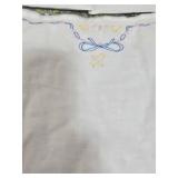 Doll Bed - Vintage Floral Wood Frame with Mattress & Quilted Cover