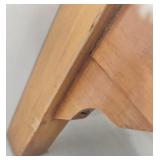 Doll Bed - Vintage Floral Wood Frame with Mattress & Quilted Cover