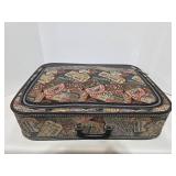 Harvard Passport Print 3-Piece Travel Luggage Set with Round Vanity Case