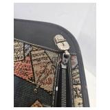 Harvard Passport Print 3-Piece Travel Luggage Set with Round Vanity Case