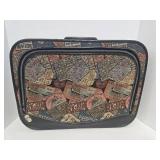 Harvard Passport Print 3-Piece Travel Luggage Set with Round Vanity Case