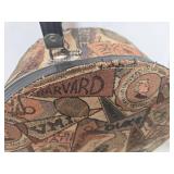 Harvard Passport Print 3-Piece Travel Luggage Set with Round Vanity Case