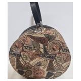 Harvard Passport Print 3-Piece Travel Luggage Set with Round Vanity Case