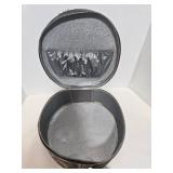 Harvard Passport Print 3-Piece Travel Luggage Set with Round Vanity Case