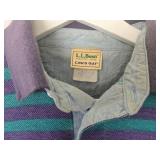 Vintage L.L.Bean Vintage Pullover Fleece & Striped Polo Shirt - Men