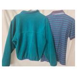Vintage L.L.Bean Vintage Pullover Fleece & Striped Polo Shirt - Men